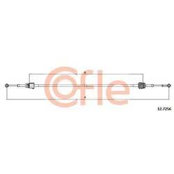 Lanko ručnej prevodovky COFLE 12.7256