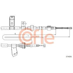 Ťažné lanko parkovacej brzdy COFLE 17.4231