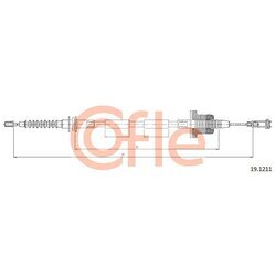 Lanko ovládania spojky COFLE 19.1211