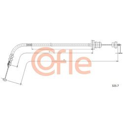 Plynové lanko COFLE 323.7