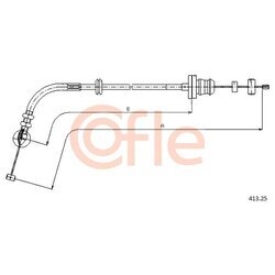 Plynové lanko COFLE 413.22