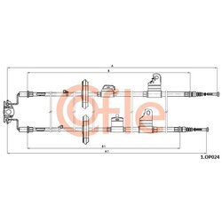 Ťažné lanko parkovacej brzdy COFLE 92.1.OP024