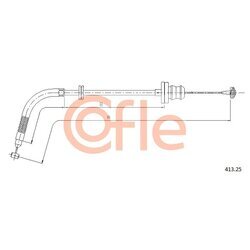 Plynové lanko COFLE 92.413.25