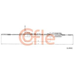 Plynové lanko COFLE 11.0632