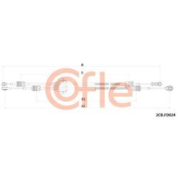 Lanko ručnej prevodovky COFLE 2CB.FD024