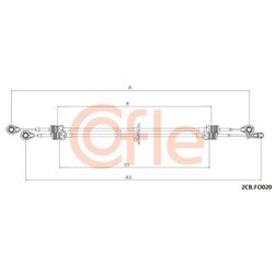 Lanko ručnej prevodovky COFLE 2CB.OP020
