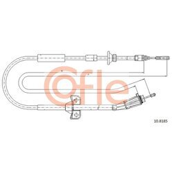 Ťažné lanko parkovacej brzdy COFLE 92.10.8185