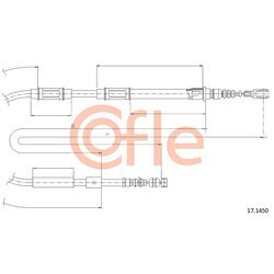 Ťažné lanko parkovacej brzdy COFLE 92.17.1450