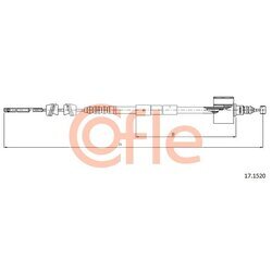 Ťažné lanko parkovacej brzdy COFLE 92.17.1520