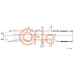 Ťažné lanko parkovacej brzdy COFLE 92.17.3520