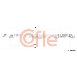 Lanko ručnej prevodovky COFLE 92.2CB.DA001