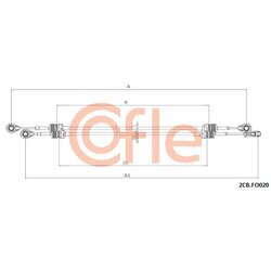 Lanko ručnej prevodovky COFLE 92.2CB.FO020