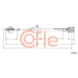 Hriadeľ tachometra COFLE 92.S07122