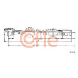 Hriadeľ tachometra COFLE S21012