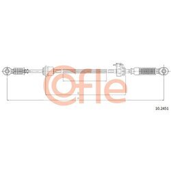 Lanko ručnej prevodovky COFLE 10.2451