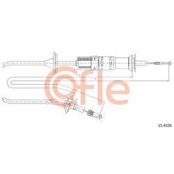 Lanko ovládania spojky COFLE 15.4326