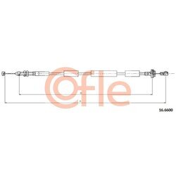 Plynové lanko COFLE 16.6600