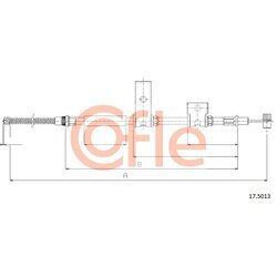 Ťažné lanko parkovacej brzdy COFLE 17.5013