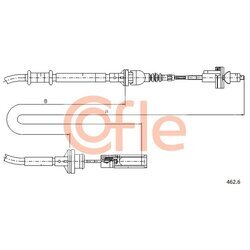 Lanko ovládania spojky COFLE 462.6