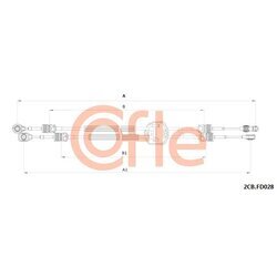 Lanko ručnej prevodovky COFLE 92.2CB.FD028