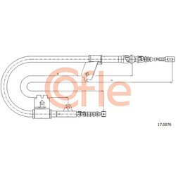 Ťažné lanko parkovacej brzdy COFLE 17.0076