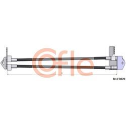 Brzdová hadica COFLE 92.BH.FD070
