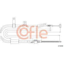 Ťažné lanko parkovacej brzdy COFLE 17.5030