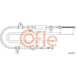 Ťažné lanko parkovacej brzdy COFLE 92.10.5237