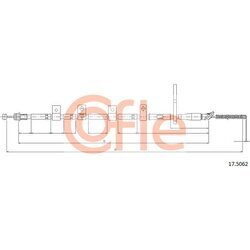 Ťažné lanko parkovacej brzdy COFLE 92.17.5062