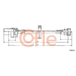 Hriadeľ tachometra COFLE S08013