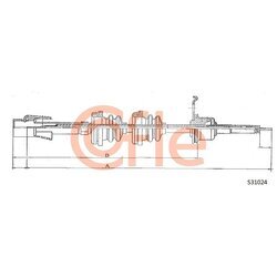 Hriadeľ tachometra COFLE S31024