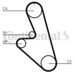 Ozubený remeň CONTINENTAL - CONTITECH CT959