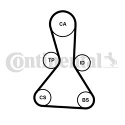 Ozubený remeň CONTINENTAL - CONTITECH CT1159 - obr. 1