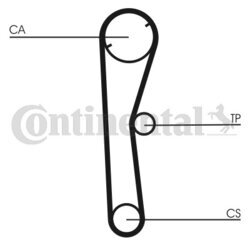 Ozubený remeň CONTINENTAL - CONTITECH CT674