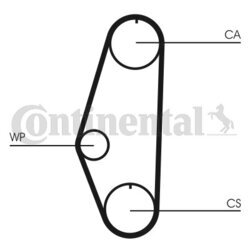 Ozubený remeň CONTINENTAL - CONTITECH CT629 - obr. 1