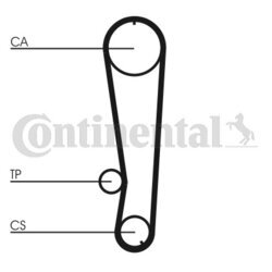 Ozubený remeň CONTINENTAL - CONTITECH CT674 - obr. 1