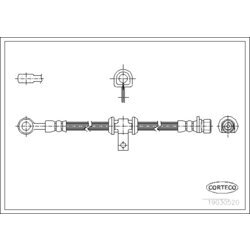 Brzdová hadica CORTECO 19030520