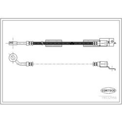 Brzdová hadica CORTECO 19032956