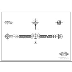 Brzdová hadica CORTECO 19030521