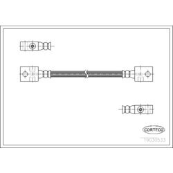 Brzdová hadica CORTECO 19030533