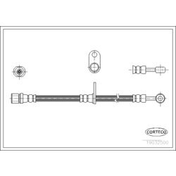 Brzdová hadica CORTECO 19032500