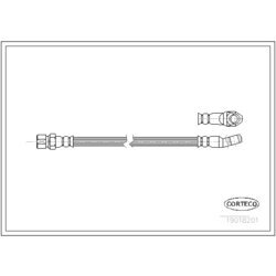 Brzdová hadica CORTECO 19018201