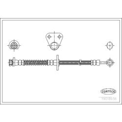 Brzdová hadica CORTECO 19018938