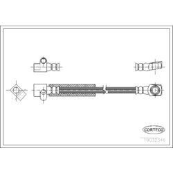Brzdová hadica CORTECO 19032346