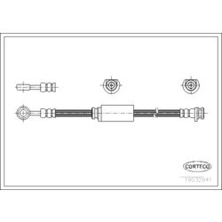 Brzdová hadica CORTECO 19032941