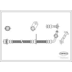 Brzdová hadica CORTECO 19033083