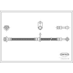 Brzdová hadica CORTECO 19033574