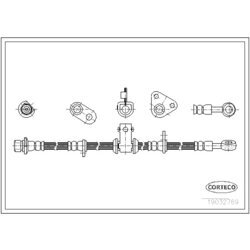 Brzdová hadica CORTECO 19032769