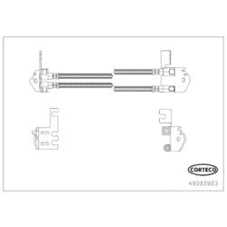 Brzdová hadica CORTECO 49393983