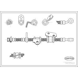 Brzdová hadica CORTECO 19032904